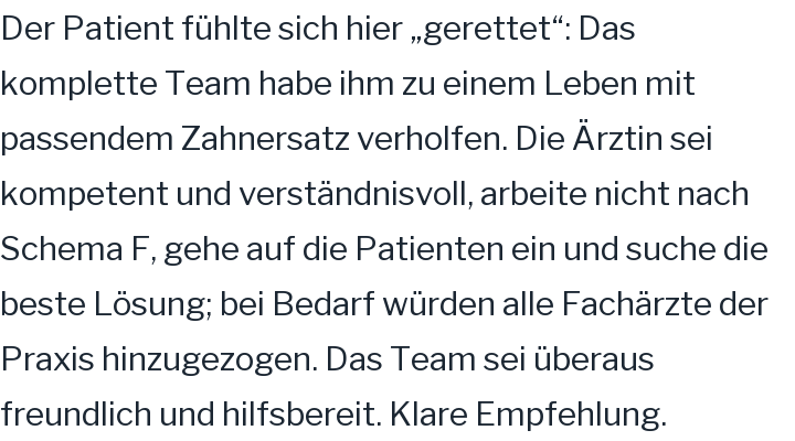 Google-Rezension, 5 von 5 Sternen