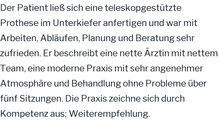 Google-Rezension, 5 von 5 Sternen
