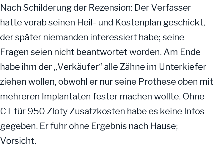 Google-Rezension, 1 von 5 Sternen