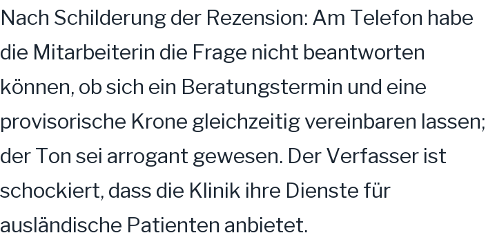 Google-Rezension, 1 von 5 Sternen