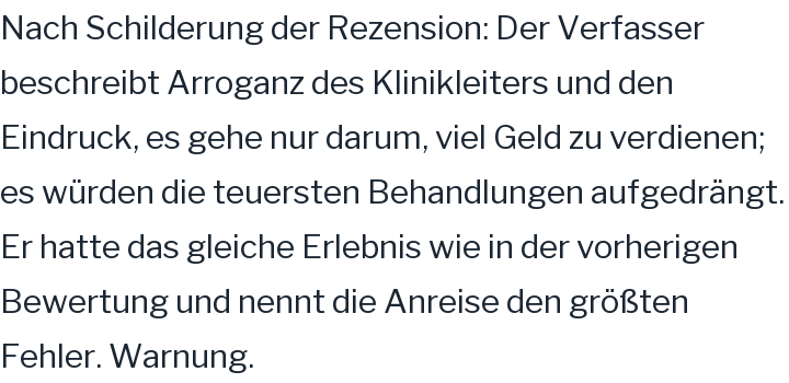 Google-Rezension, 1 von 5 Sternen