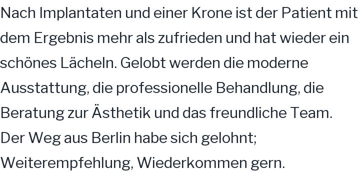Google-Rezension, 5 von 5 Sternen
